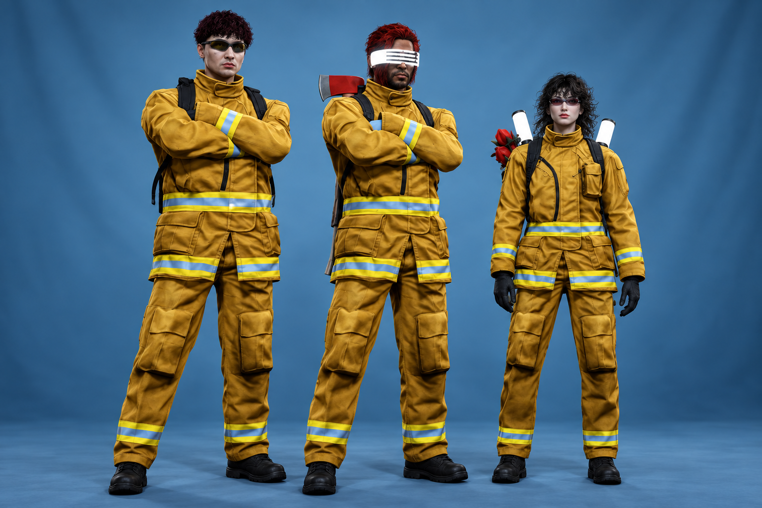Rescue Uniform worn by Fire Department personnel