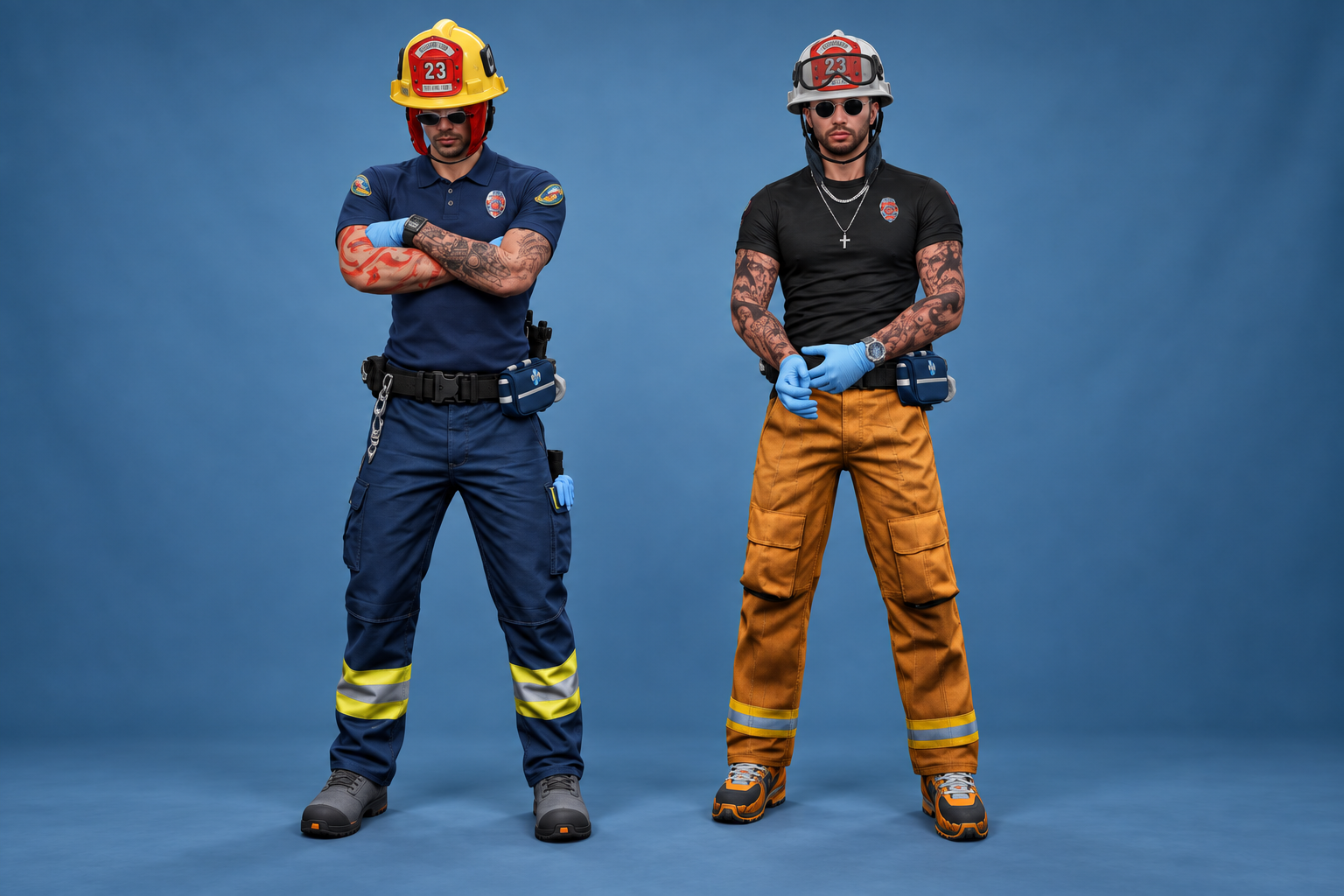Turnout Gear worn by Fire Department personnel