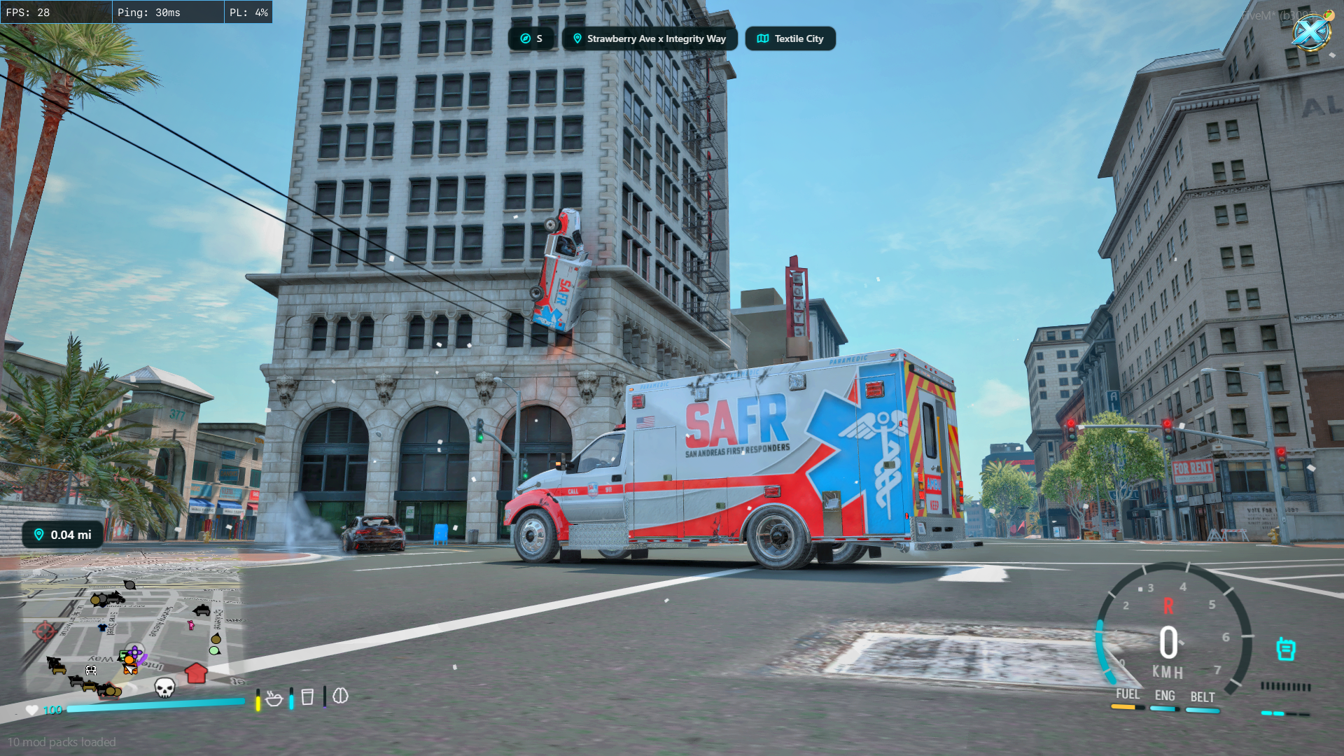 SAFR ambulance used as the Command Vehicle